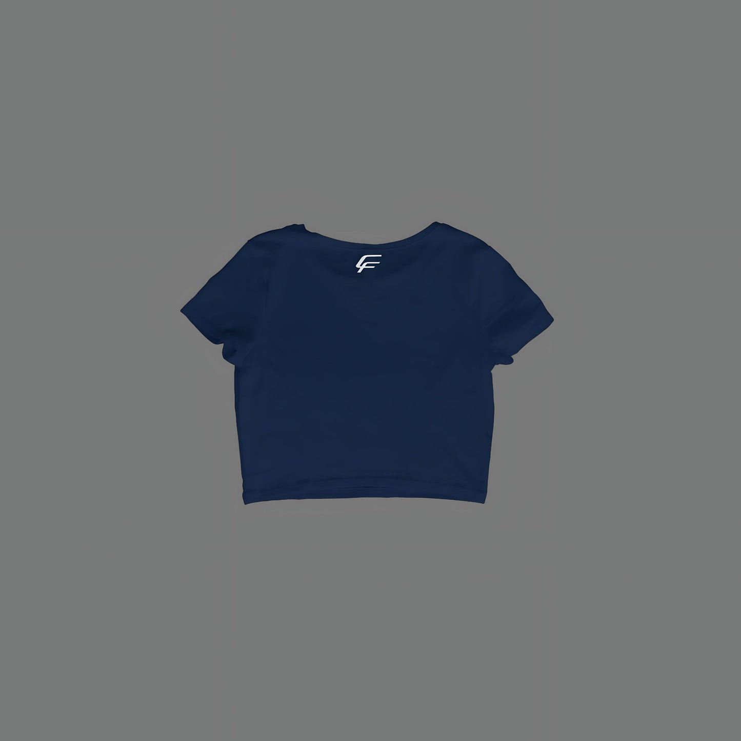 Navy Blue Chosen Family Fitness Ribbed Baby Cropped Tee